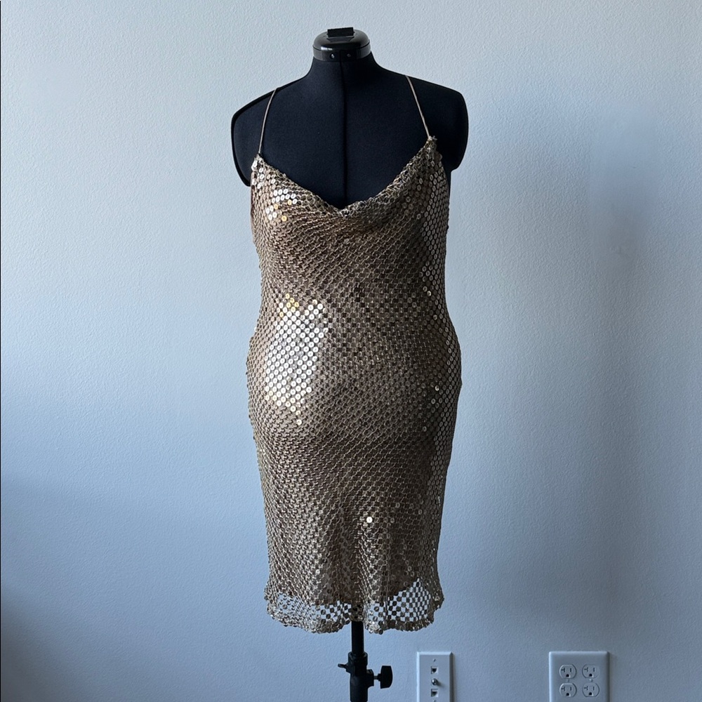 Reserved Gold Embellished Dress